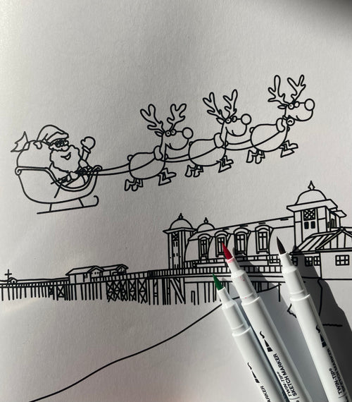 Christmas in Wales Colouring Book